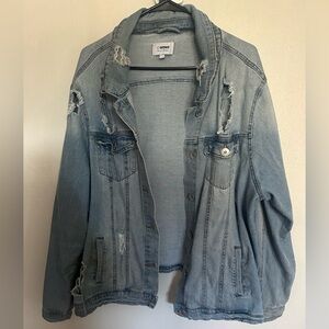 Women’s Destroyed Denim Jacket size 3x